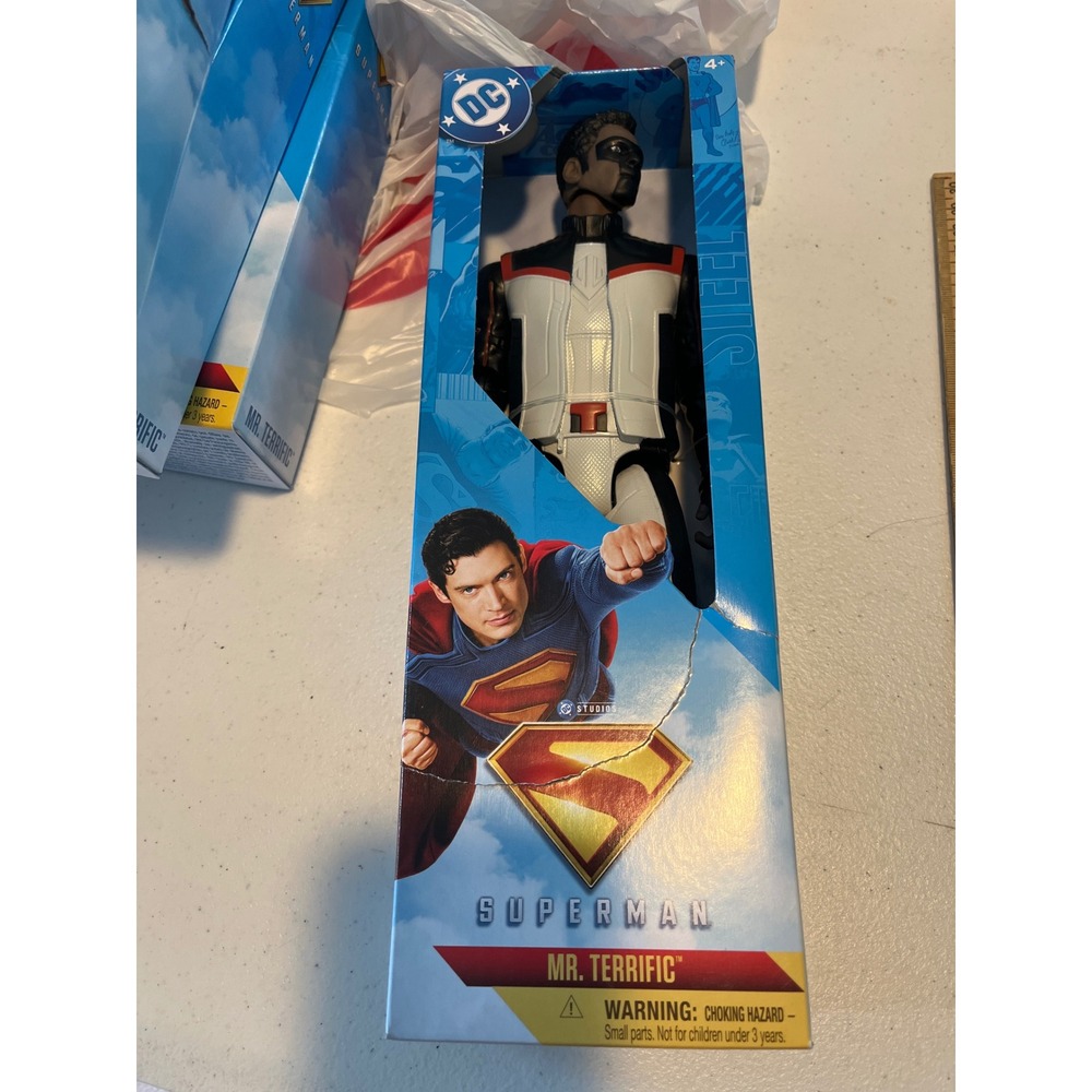 DC Studios Superman Mr. Terrific 12 Inch Action Figure New Damaged Box